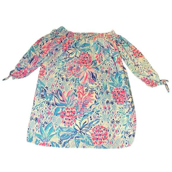 NWT Lilly Pulitzer Trina Mini Dress Sm Bondi Blue My Little Peony Spring Floral - Picture 2 of 9